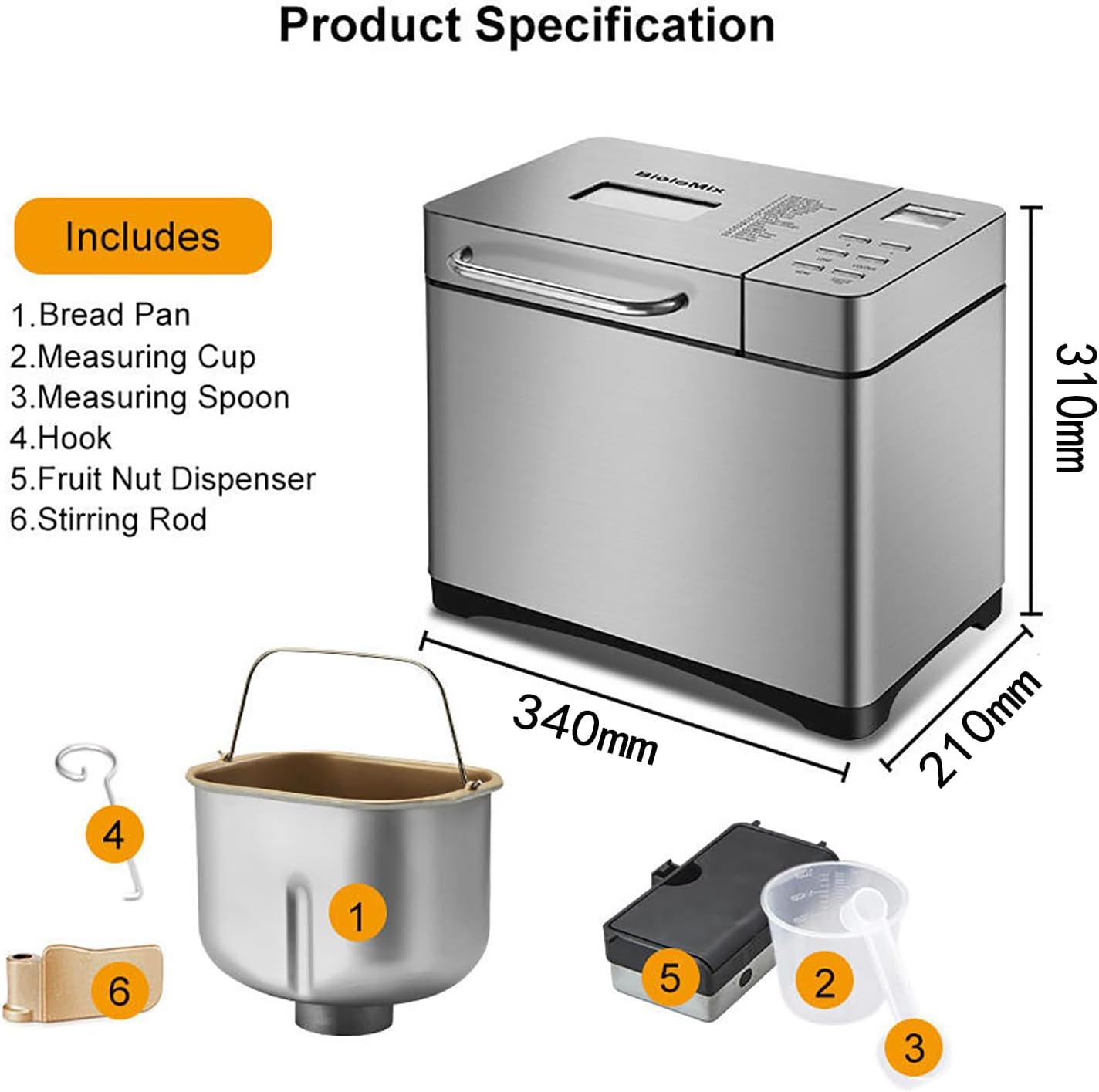 KBS MBF-010 ホームベーカリー ブレッドメーカー メニュー17種 楽天市場】ホームベーカリー パン焼き器 ブレッドメーカー メニュー17